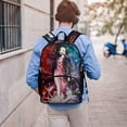 thumbnail image 6 of Demon Slayer Nezuko Backpack Bookbag Casual Daypack Travel Backpacks for Work Hiking Camping, 6 of 8