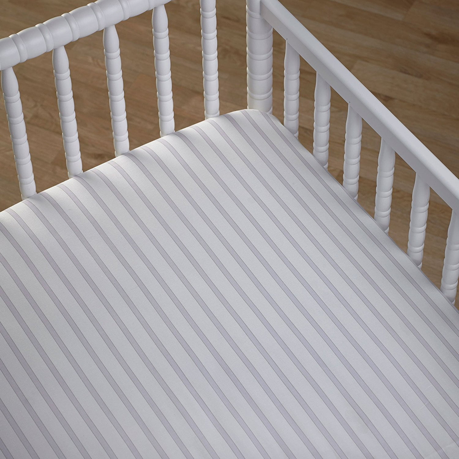 striped crib sheet