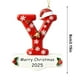 thumbnail image 3 of Adornos de letras para árbol de Navidad | Colgantes con el alfabeto | Set de 26 piezas para decoración navideña DIY | Adornos colgantes de acrílico para el hogar, la oficina y la escuela, 3 of 9