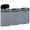 Gray, variant on Dkelincs 13 Gallon Automatic Trash Can for Kitchen Bedroom Touch Free Garbage Can with Lid Motion Sensor Waste Bin, Blue