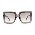 thumbnail image 3 of Womens Exposed Half Rim Square Butterfly 90s Designer Sunglasses Slate Grey, 3 of 4