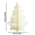 thumbnail image 3 of 2pcs Folding Christmas Honeycomb Tree Decor, 3D Paper Xmas Trees Table Centerpiece for New Years Eve Party & Holiday Home Decor, 3 of 4