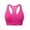 Hot Pink A, variant on Timegard Sports Bras for Women Front Closure Zipper Racerback Breathable Workout Gym Bras with Support