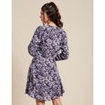 thumbnail image 5 of Moomaya Womens Long Sleeves Dress, Square Neck Short Length Casual Mini Dress, 5 of 8
