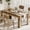 Brown, variant on EastVita 63in Dining Table for 4-6 Farmhouse Dinner Kitchen Table for 4 with Large Tabletop Rectangular Dining Room Table for Kitchen Living Room Easy Assembly Retro Brown/Thickened Tabletop