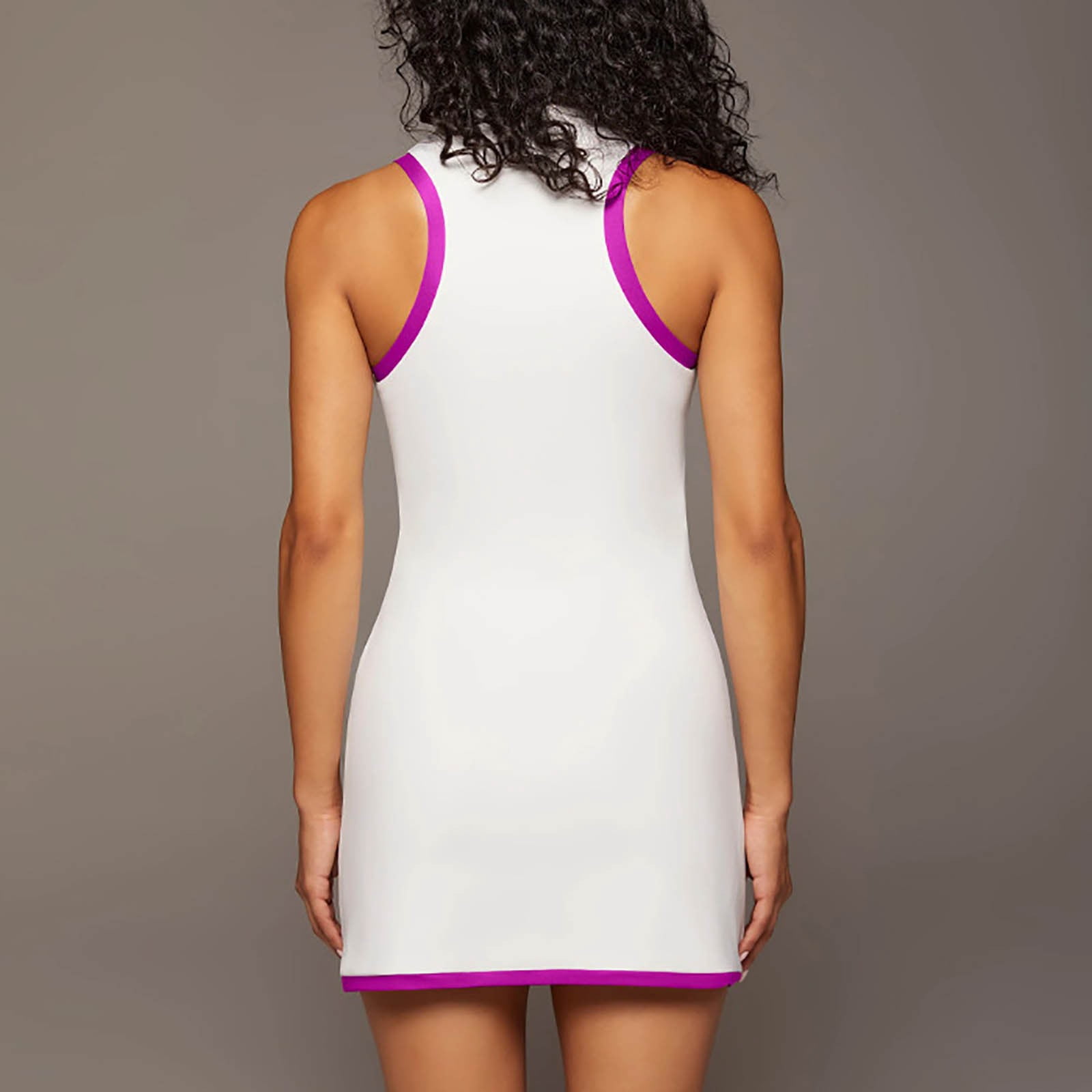 Rigardu summer dresses for women 2024 Hansber Women's Sleeveless Workout Tennis Dress Racerback Zipper Athletic Exercise Sports Dresses Summer Outfits D + M