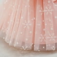 thumbnail image 6 of Alvivi Baby Flower Girl Snowflake Bowknot Tulle Dress Christmas Birthday Party Wedding Princess Gown Pink 18-24 Months, 6 of 6