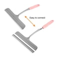 thumbnail image 5 of Uxcell Shower Squeegee Glass Wiper with 2 Hooks Pink, 5 of 6
