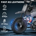 thumbnail image 6 of QEASET Mini Off-Road Dirt Bike, 49 CC 2-Stroke Gas Bike with Off-Rode Tire, Suspensions, Disc Brakes, Max Load 160Lbs, Max Speed 18Mph, Blac, 6 of 8