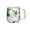 Green, variant on Kripyery 8.45oz Double Walled Glass Mug Clear Floral Wide Mouth Cup with Handle Insulated Coffee Tumbler for Coffee Tea Chocolates