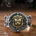 thumbnail image 3 of Men's Ring Carved Lion King Head Wider Ring's Open R4X8 Fine E3L8 Rings Jewelry L6T4, 3 of 9