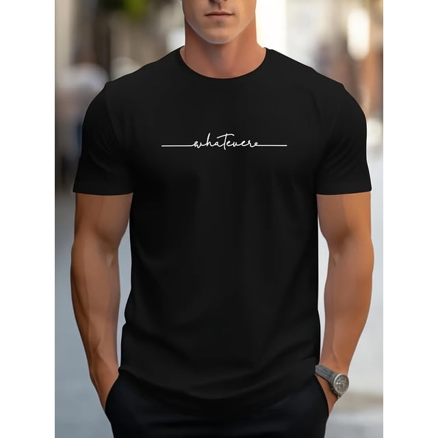 THE THIRST MUTILATOR Alphabet Print Men's Crew Neck Short Sleeve Cotton T-shirt, Casual Summer T-Shirt For Daily Wear And Vacation Resorts Tee For Adult, Men, Women, Teen, Teenager, Adolescent, You