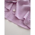thumbnail image 5 of LOVE DOCK Crop Knitted LOVE DOCK Women Slim Long Sleeve V Neck Button Up Casual Soft Chic Basic Jumpers Korean Fashion Sweater, 5 of 6