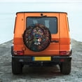 thumbnail image 3 of ZNDUO Colorful Lion Art Pattern Spare Tire Cover, Universal Spare Tire Wheel Covers 16 inch, 3 of 8