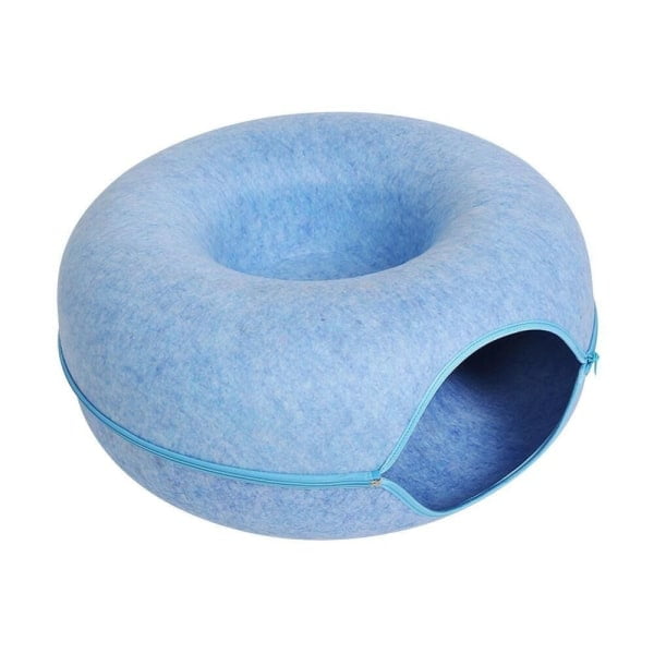 Cat Nest Cat Tunnel Donut BLUE Blue