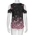 thumbnail image 5 of Blusa de verano para mujer, camiseta informal, camisetas de manga corta con cuello en V y hombros fríos bonitos Pompotops hkajfhjk464136, 5 of 5