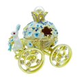 thumbnail image 1 of Klon Jewelry Hinged Metal Enamel Figurine Collectible Wedding Ring Holder Rabbit Sculpture Easter ., 1 of 5
