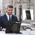 thumbnail image 3 of XYX Case for Lenovo Tab P11 Pro Gen 2 2022 11.2 inch(TB-138FC/TB-132FU), 360 Degree Rotating Hand Grip Shockproof Cover with Shoulder Strap, Black, 3 of 7