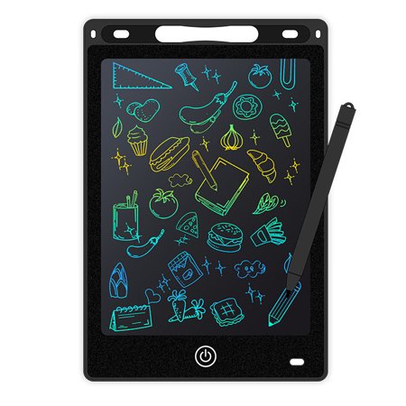 LCD Writing Tablet Graffiti Board, 10-inch Color Drawing Board, Children's Travel Essentials, Toddler Toys for Girls and Boys ,Black