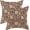 A-block Print Flower-brown, variant on Texas Decorative Pillow Covers 16x16 Inch Set of 2 Texas Bluebonnet Throw Pillow Cover Texas Flag Pillow Cases Navy Blue Grey Cushion Cover for Couch Bedroom Sofa Texas Themed Souvenirs Gifts