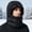Black, variant on Winter Zip Up thermal Balaclava Hat, Windproof Full Face Mask, Fleece Lined Cycling Ski Neck Warmer Hat for Outdoor Motorcycle Running