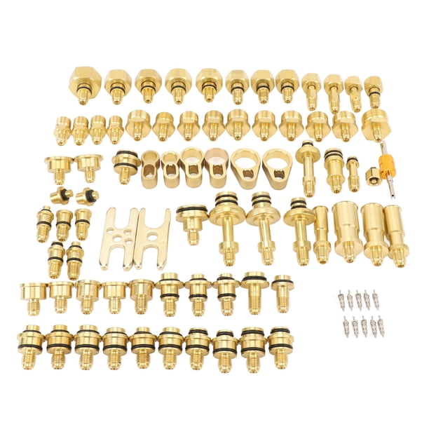 Kit De Prueba De Fugas De Aire Acondicionado Automotriz, Herramienta De Reparación De Detección De Fugas De CA Universal De Latón Para Coche Camión Auto AC