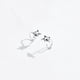 thumbnail image 3 of Pendientes de medio aro de gato preciosos, pendientes de oreja de animal con forma de para mascotas de plata, regalos para mujeres y, 3 of 8