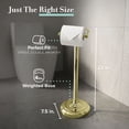 thumbnail image 3 of Gatco Freestanding Pedestal Toilet Paper Holder, Polished Brass, 3 of 5