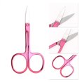 thumbnail image 3 of Unique Bargains 1 Pc Women 2.0A Scissors Eyebrow Trimmer Scissors For Beauty Parlor Stainless Steel Rose Red, 3 of 4