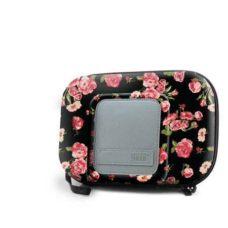 Universal Travel Case for 5 Inch GPS & Accessories by USA Gear (Floral Design)