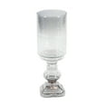 thumbnail image 6 of DecMode Black Glass Handmade Turned Style Pillar Hurricane Lamp with Smoked Glass Finish, 6 of 8