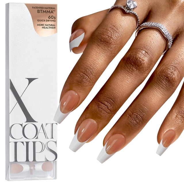 Tips de gel francés para uñas BtartBoxNails XCOATTIPS con imprimador y base