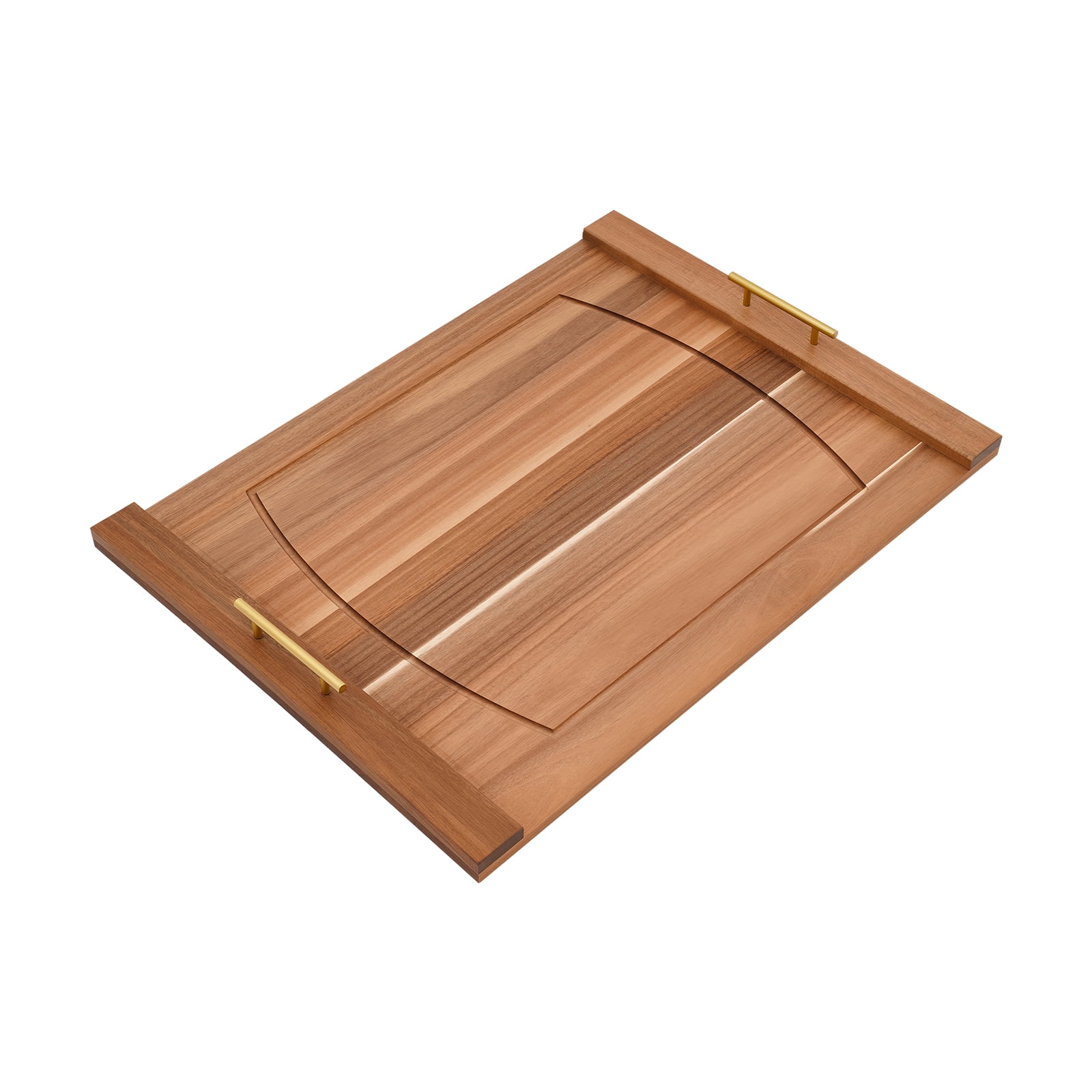 Peakora Wood Stove Top Cover Multifunctional Noodle Board Stove Cover with Built-In Handles 30*22in Cooktop Cover for Home Kitchens, Restaurants Log Color