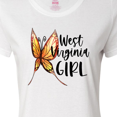 thumbnail image 4 of Inktastic West Virginia Girl- Butterfly Women's T-Shirt, 4 of 5
