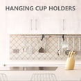 thumbnail image 3 of 2 Pcs Mug Hook Coffee Cup Holders Tea Cups Organizers Storage Mugs Espresso Kitchen Shelf Cabinet Stainless Steel, 3 of 6