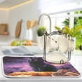 thumbnail image 5 of Dish Drying Mat Kitchen Pad Large Counter Absorbent Dish Mats Drainer Black Cat Rabbit and Crows, 5 of 8