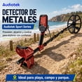 thumbnail image 2 of Detector Metales 5m Sumergible 4 Modos Recargable Luz Led Audiotek, 2 of 10
