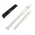 thumbnail image 1 of Set of 2 /Woodnote Alto & Soprano Recorders(Ivory color)-Baroque Fingering, 1 of 4