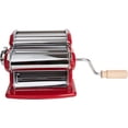 thumbnail image 3 of Imperia Pasta Maker Machine, Red, Made in Italy - Heavy Duty Steel Construction w/ Easy Lock Dial & Wooden Grip Handle for Authentic & Fresh, Homemade Italian Pasta Noodle Cooking, 3 of 4