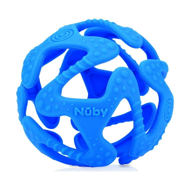 Pelota Mordedera Silicon Azul 100%