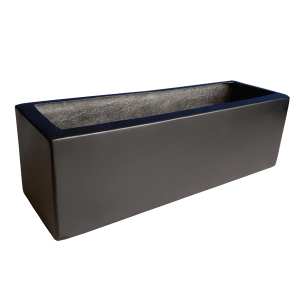 Maceta de Fibra de vidrio FibraFormas Jardinera 80x25x25cm chocolate