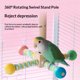 thumbnail image 2 of 360 ° rotating station pole Interactive Spinning Toys, Enrichment Bird Cage Accessories Perch Toys for Medium-Sized Birds Cockatiel Ring-Necked (Monochrome version), 2 of 5