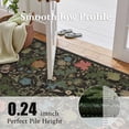 thumbnail image 6 of ATHOPE Floral 2x3 Area Rug, Machine Washable Rugs Soft Non Slip Low Pile Rugs for Living Room Bedroom Nursery Kitchen Dining Room Indoor, Small Floral Print Pattern Carpet, Dark Green, 6 of 8