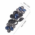 thumbnail image 2 of Minkissy French Hair Barrettes Sparkly Blue 1Set For Daily Wear Weddings, 2 of 8
