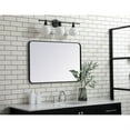 thumbnail image 3 of Soft corner metal rectangular mirror 24x36 inch in Black, 3 of 5