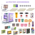 thumbnail image 2 of Juego de juguetes Pretend Play para caja registradora CYYSFIVQZ, morado, 46 piezas, 2 of 7