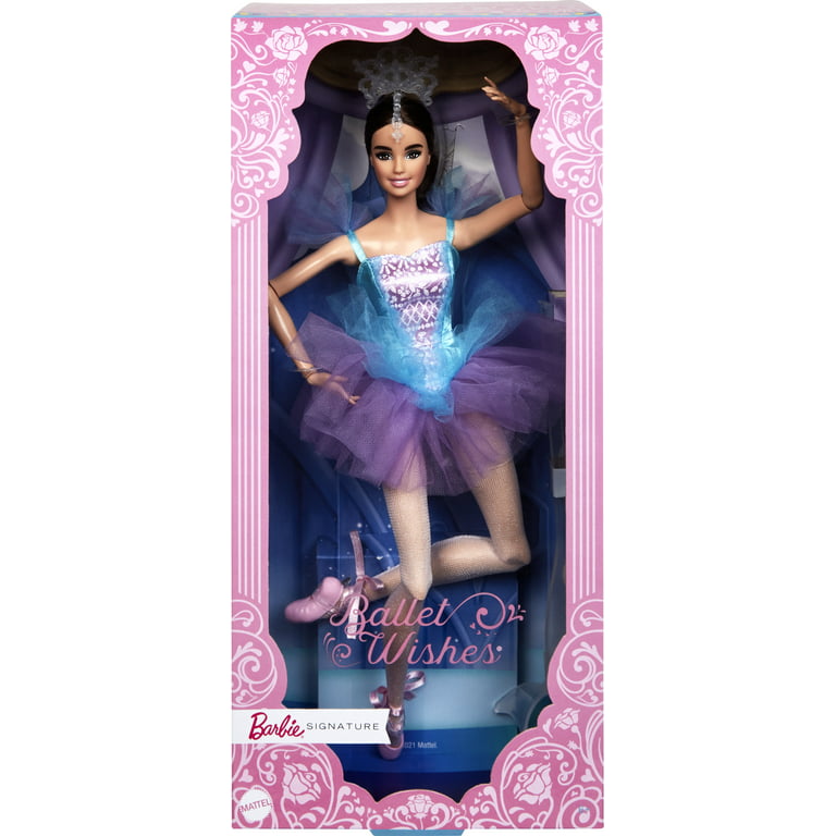 Barbie Signature Ballet Wishes Doll, Posable, Gift for 6 Year Olds