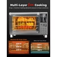 thumbnail image 4 of Nuwave Bravo XL Pro Air Fryer Horno tostador con parrilla combinada, nuevo sistema de convección ultrarrápido 2025, 35% más crujiente, 2 veces más uniforme, 142 ajustes preestablecidos, 50-500F, sonda, 4 of 5