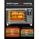 thumbnail image 4 of Nuwave Bravo XL Pro Air Fryer Horno tostador con parrilla combinada, nuevo sistema de convección ultrarrápido 2025, 35% más crujiente, 2 veces más uniforme, 142 ajustes preestablecidos, 50-500F, sonda, 4 of 5
