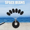 thumbnail image 3 of 60pcs 10 Group Set Silicone Space Beans Stopper Fishing Bait Float (Black), 3 of 8